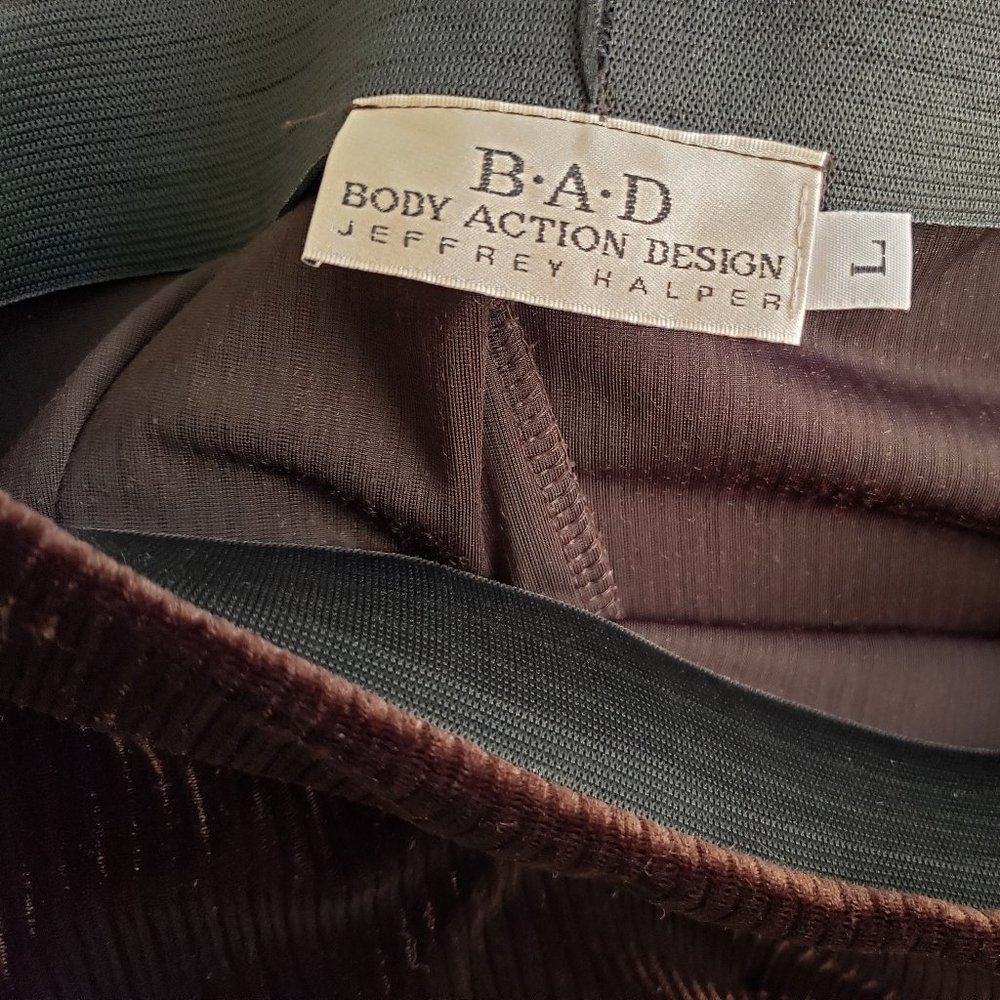 Chocolate Brown Velvet-feel Skirt - Picture 2 of 4
